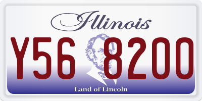 IL license plate Y568200