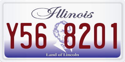 IL license plate Y568201