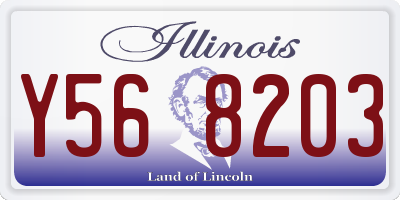 IL license plate Y568203
