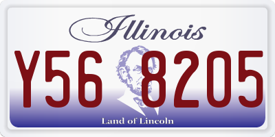 IL license plate Y568205