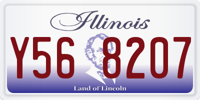 IL license plate Y568207
