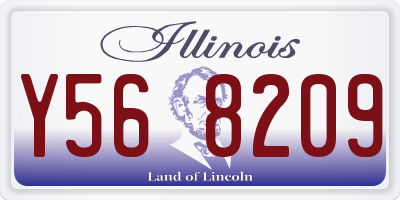 IL license plate Y568209