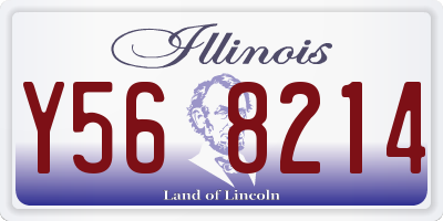 IL license plate Y568214