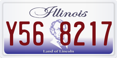IL license plate Y568217