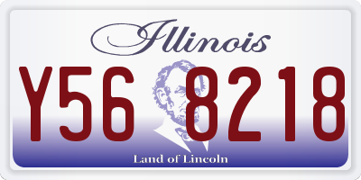 IL license plate Y568218