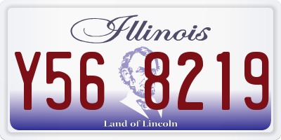 IL license plate Y568219