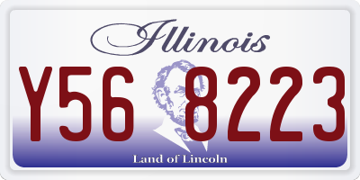 IL license plate Y568223