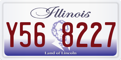 IL license plate Y568227