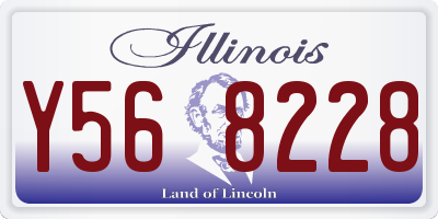 IL license plate Y568228