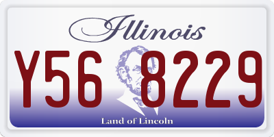 IL license plate Y568229