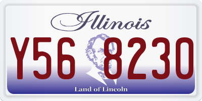 IL license plate Y568230