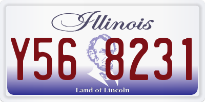 IL license plate Y568231