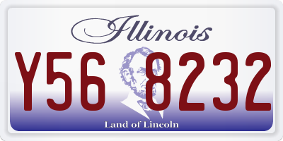 IL license plate Y568232