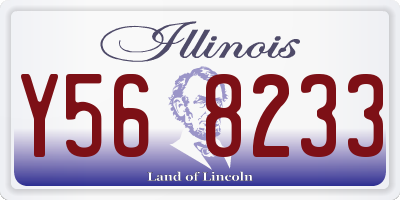 IL license plate Y568233