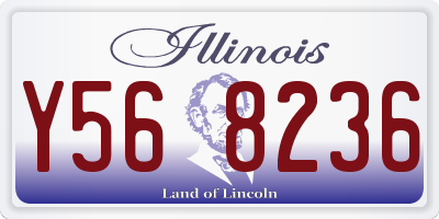 IL license plate Y568236
