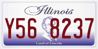 IL license plate Y568237
