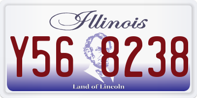 IL license plate Y568238