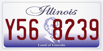 IL license plate Y568239