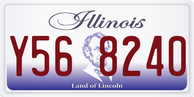 IL license plate Y568240