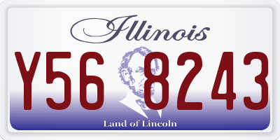 IL license plate Y568243