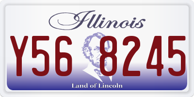 IL license plate Y568245