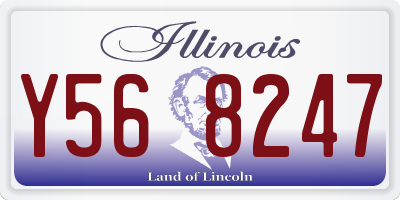 IL license plate Y568247