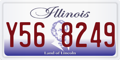 IL license plate Y568249