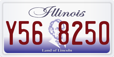 IL license plate Y568250