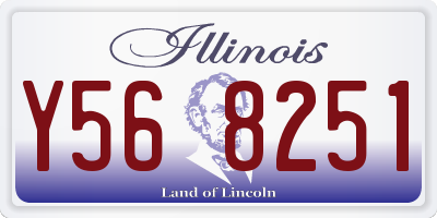 IL license plate Y568251