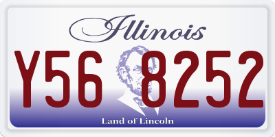 IL license plate Y568252