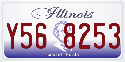 IL license plate Y568253