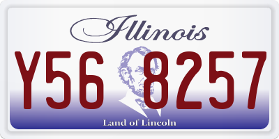 IL license plate Y568257
