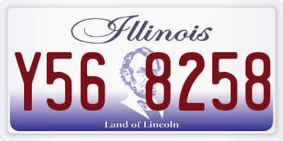 IL license plate Y568258