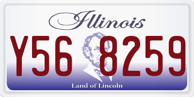 IL license plate Y568259