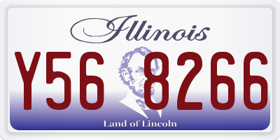 IL license plate Y568266