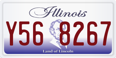IL license plate Y568267