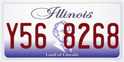 IL license plate Y568268