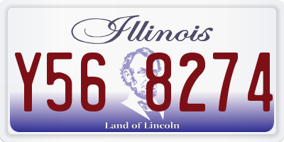 IL license plate Y568274