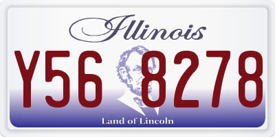 IL license plate Y568278