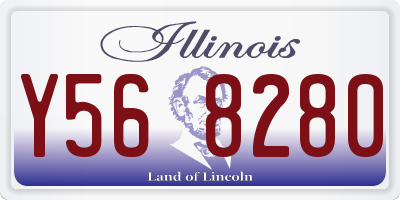 IL license plate Y568280