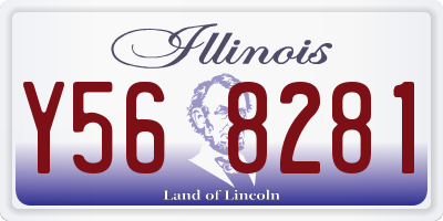 IL license plate Y568281