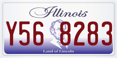 IL license plate Y568283