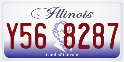 IL license plate Y568287