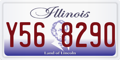 IL license plate Y568290