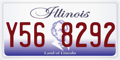 IL license plate Y568292