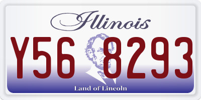 IL license plate Y568293