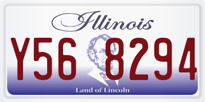IL license plate Y568294