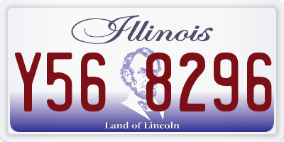 IL license plate Y568296