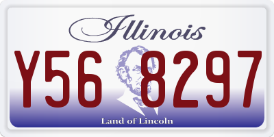 IL license plate Y568297