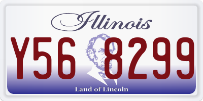 IL license plate Y568299